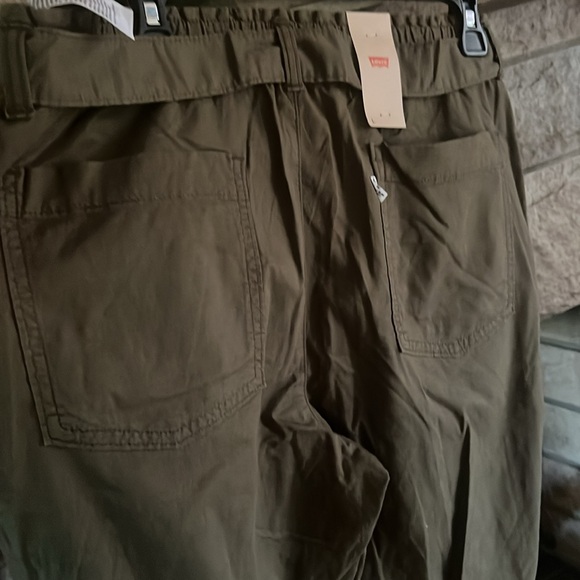 Levi’s Jet Set Taper Paperbag pants army green large - Picture 7 of 9